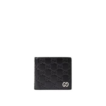 Gucci Dorian Black GG Supreme Folding Wallet